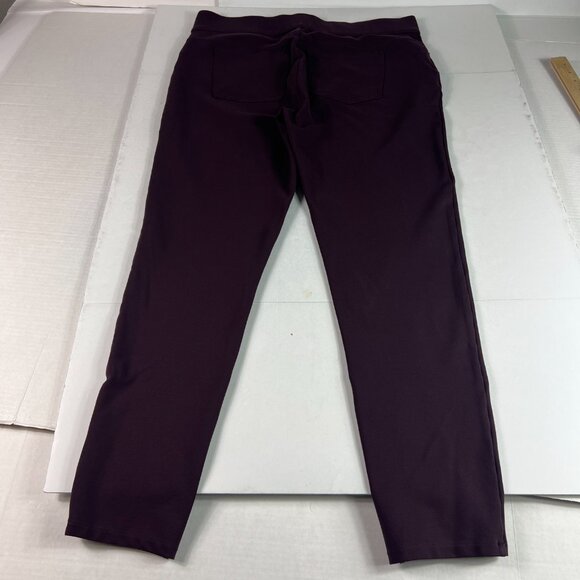 Spanx Pants Women's 36x28* Ponte Slim Straight High Rise Purple Stretch Tag XXL - Picture 10 of 16